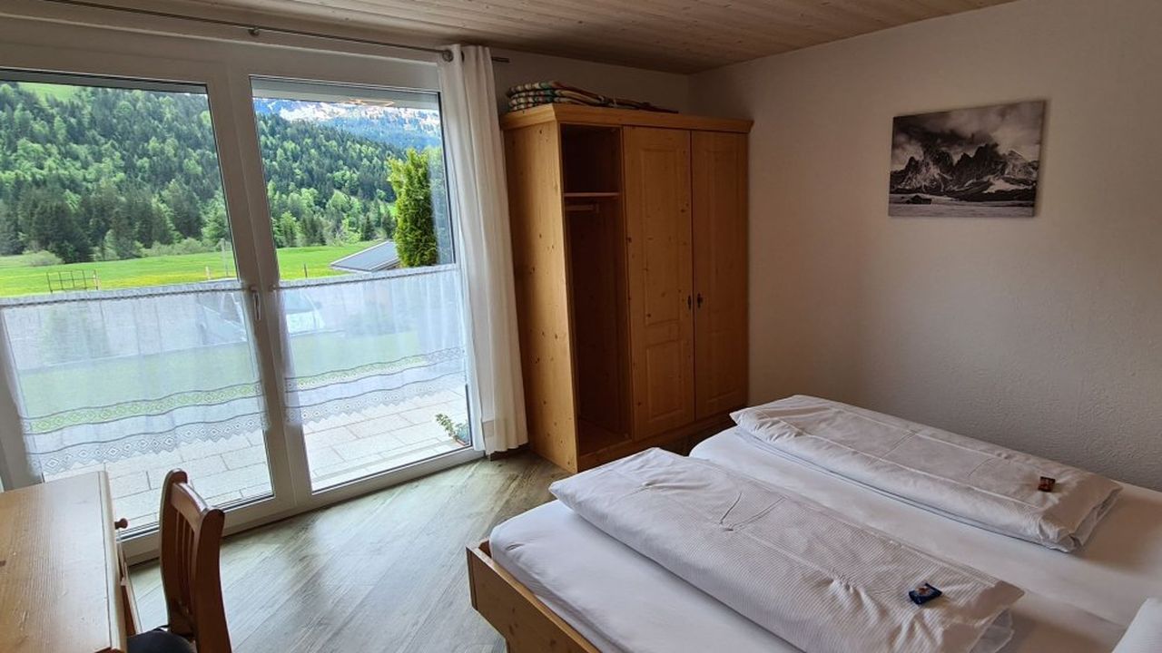 Erstes Schalfzimmer Haus Hedwig 2 mit Terrasse Erstes Schalfzimmer Haus Hedwig 2 mit Terrasse